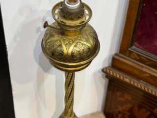 Ancienne Lampe . Bronze A. Wauthoz BTE Bruxelles