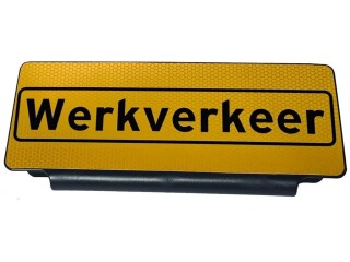 Zonneklepbord werkverkeer