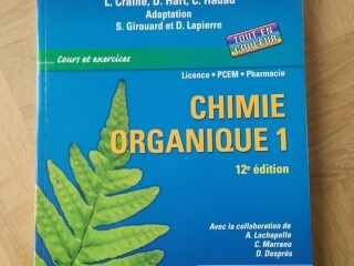 Livre de Chimie organique 1 - 12ème édition