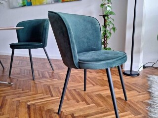 6 chairs dark-green