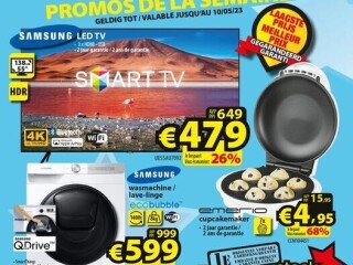 Samsung 55" TV • €5 cupcake maker🧁• Samsung wasmachine