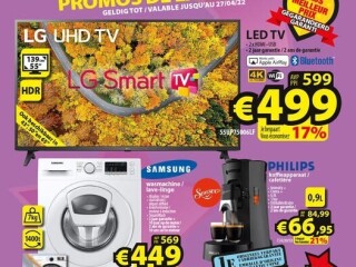 Televisie • Philips Senseo • Samsung wasmachine