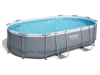 Piscine ovale Bestway, filtre à sable et accessoires