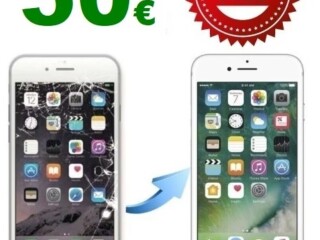 Réparation écran iPhone 8 à 50€ Garantie 6 mois Verre trempé