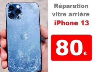 Réparation vitre arrière iPhone 13 pas cher à Bruxelles