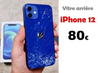 Réparation vitre arrière iPhone 12 pas cher à Bruxelles