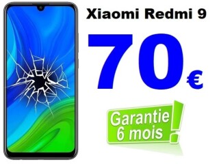 Réparation écran Xiaomi Redmi 9 pas cher à Bruxelles à 70€