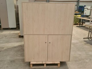 Kantoor kast hout B120xD40xH150 cm gebruikt