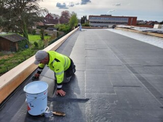 Etancheite toiture plateforme Derbigum Epdm