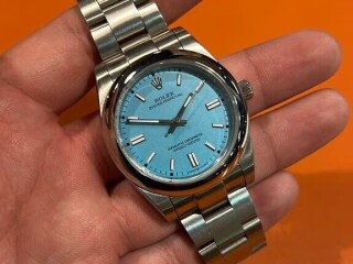 Rolex Oyster perpetual blauw