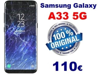 Réparation écran Samsung A33 5G à 110€ Garantie 6 mois.